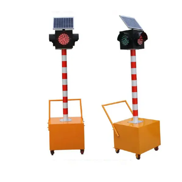Road traffic command traffic light control system solar portable traffic warning light for harbor