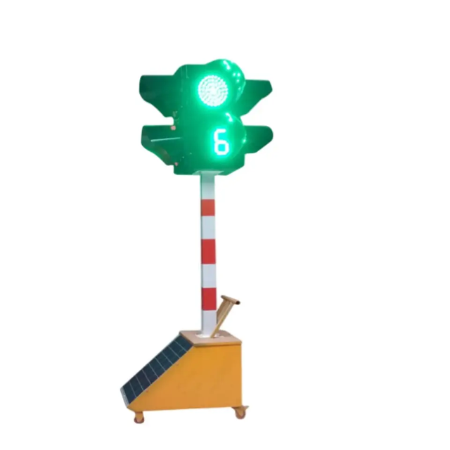 Road traffic command traffic light control system solar portable traffic warning light for harbor